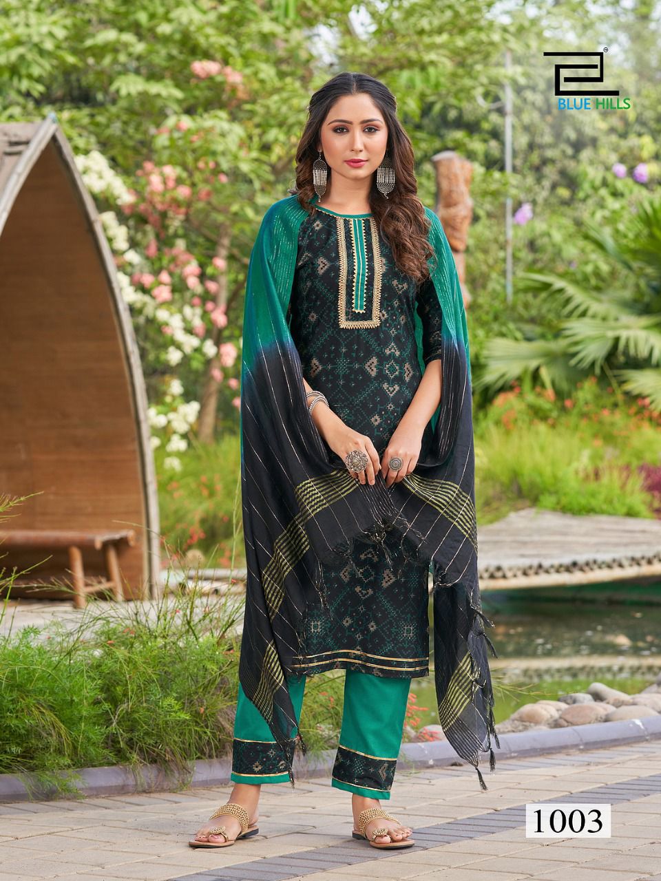 Blue Hills Lockup 1 Rayon Festive Wear Designer Rayon Ready Made Collection